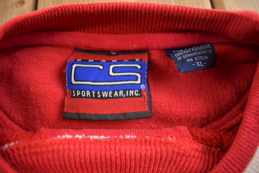 Vintage 1990s Ohio State University Embroidered Crewneck Made In USA
