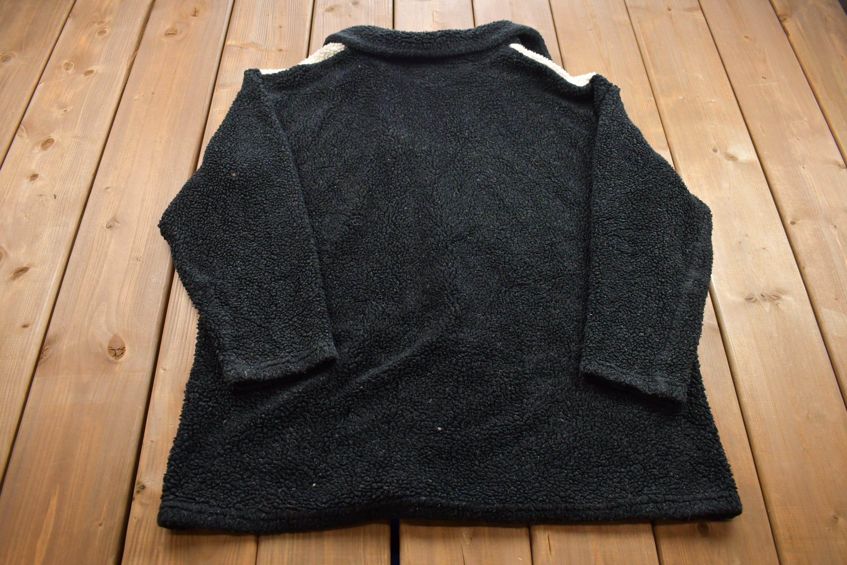 Vintage 1990s Denim & Co Button Up Fleece Sweater