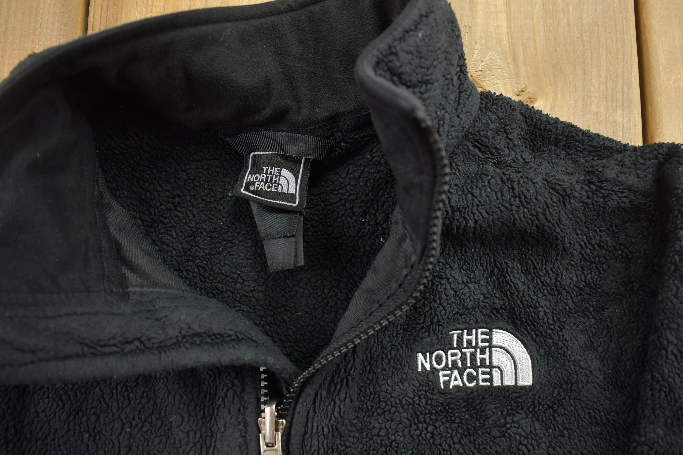 Vintage 1990s North Face Zip Up Fluffy Fleece Sweater