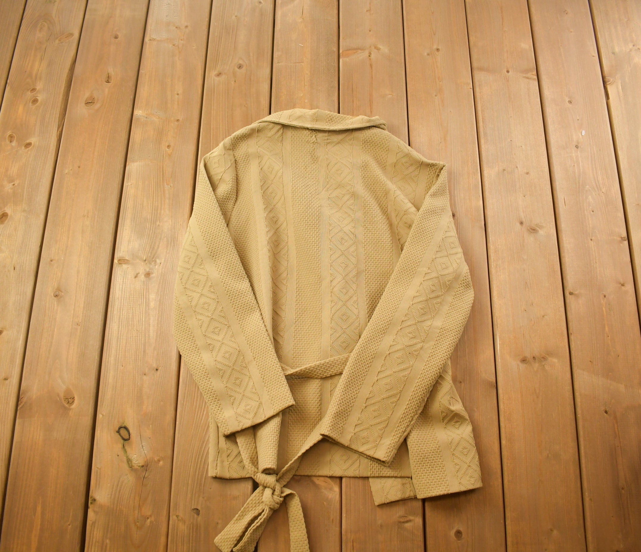 Vintage 1990s Blank Brown Button Up Shirt