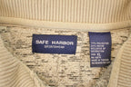 Vintage 1990s Safe Harbor Sportswear Quarter Button Knit Crewneck Sweater Men's L