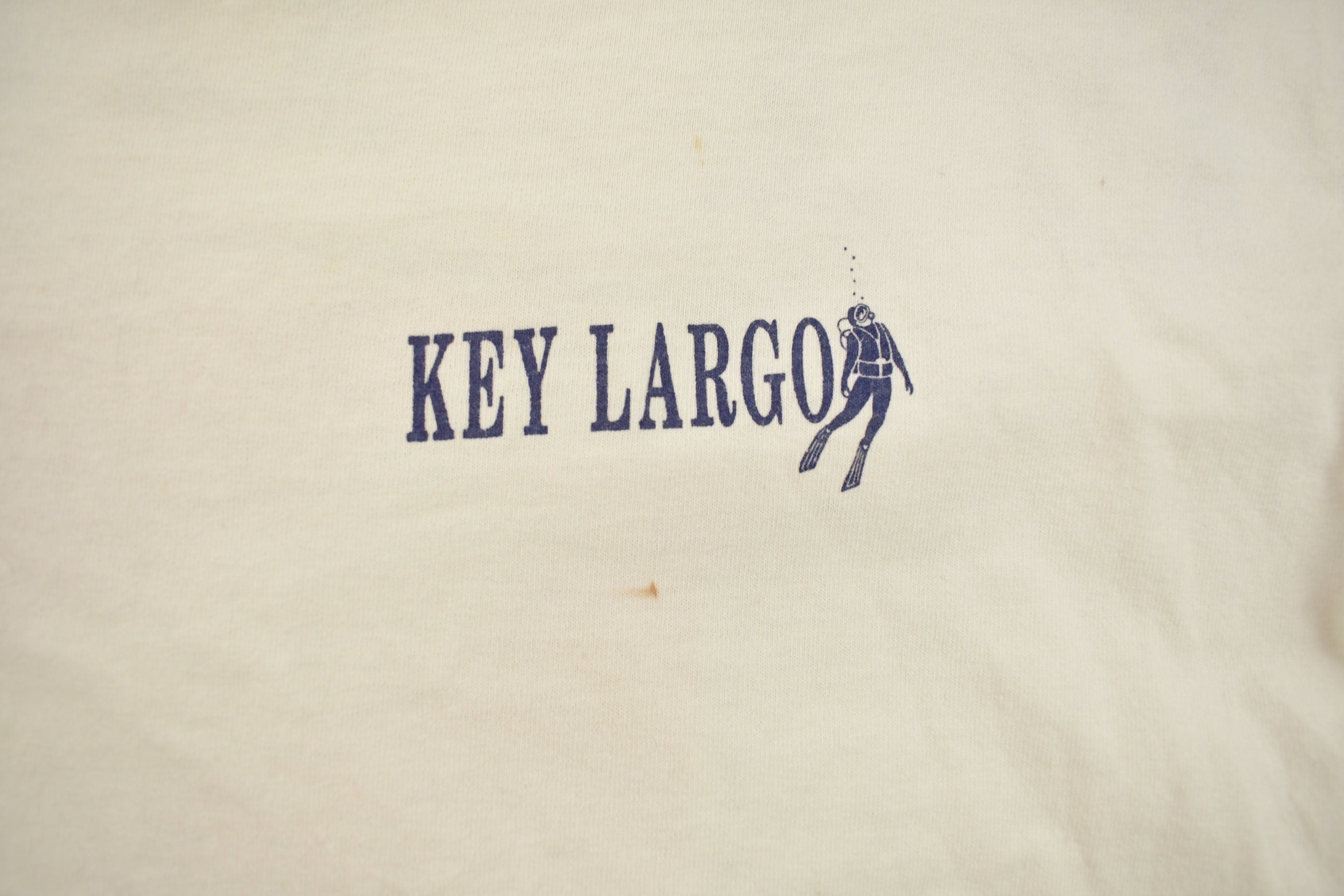 Vintage 1990s Key Largo Souvenir T Shirt / Streetwear / Vacation Tee / Travel T Shirt
