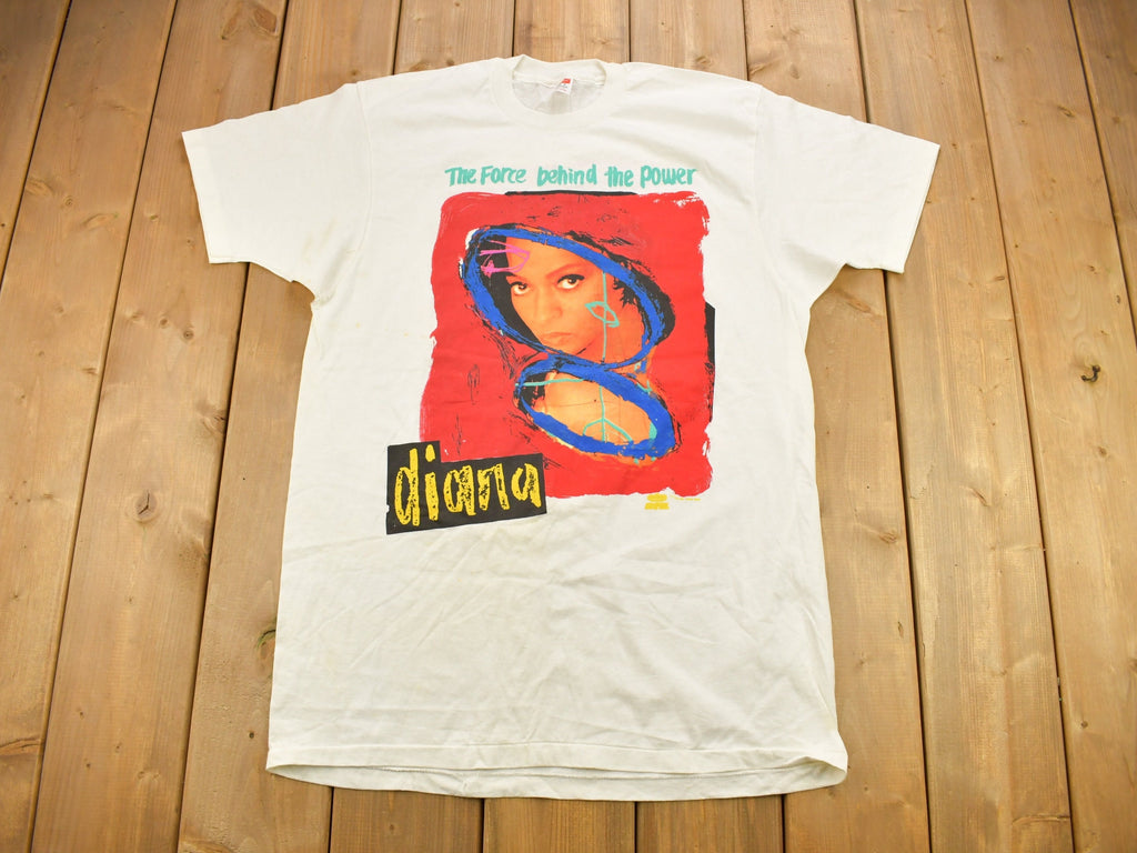 Vintage 1991 Diana Ross The Force Behind the Power Band T-shirt