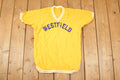 Vintage 1980s Don Alleson Westfield Souvenir Baseball Ringer T-Shirt Men's M