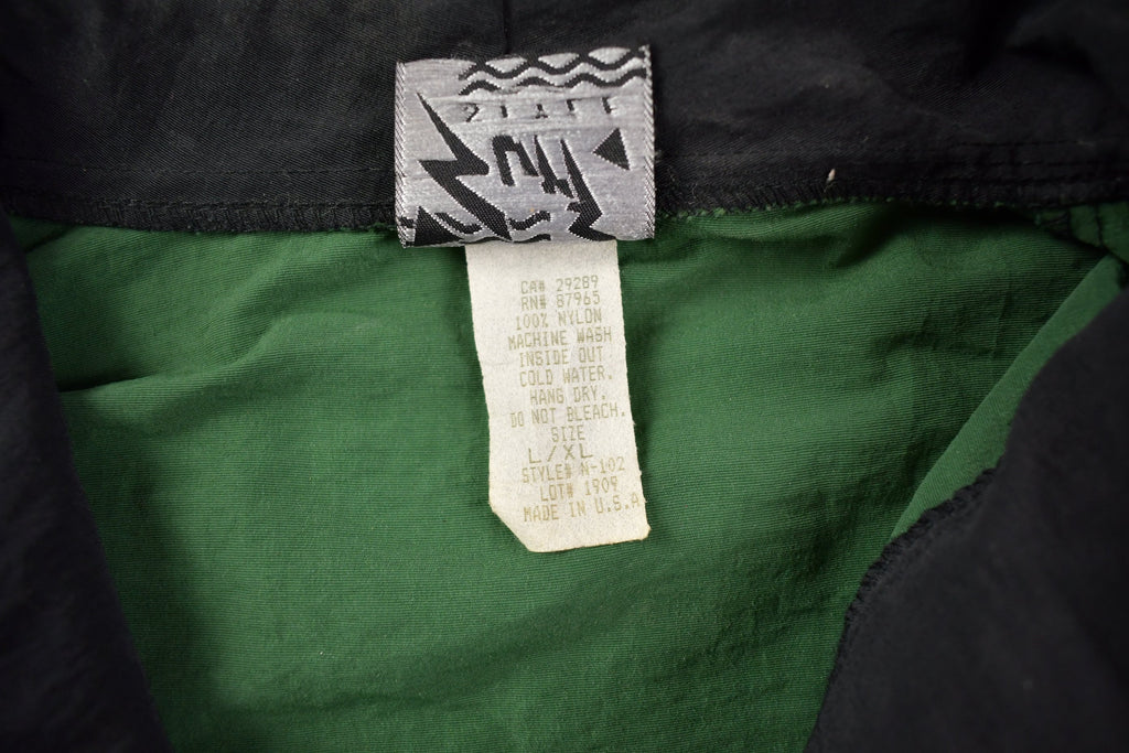 Vintage 1980s Surf Style Interplanetary Body Gear Quarter Zip Windbreaker Jacket
