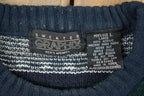 Vintage 1990s Graphix Abstract Striped Knit Crewneck Sweater /