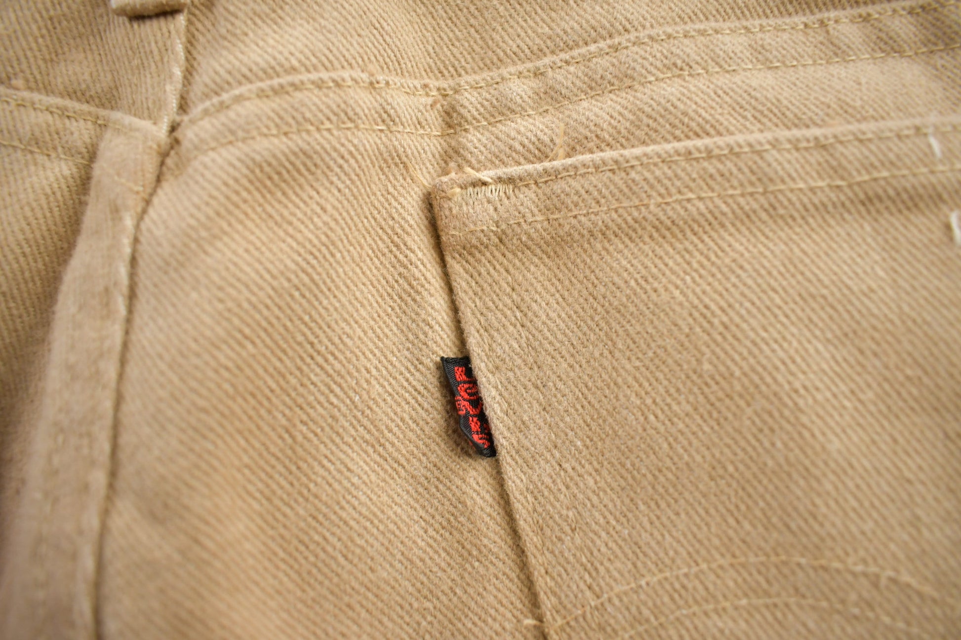 Vintage 1980s Levi's 535 Straight Leg Khaki Pants Size 32x36