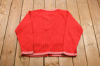 Vintage Knitted Button Up Sweater