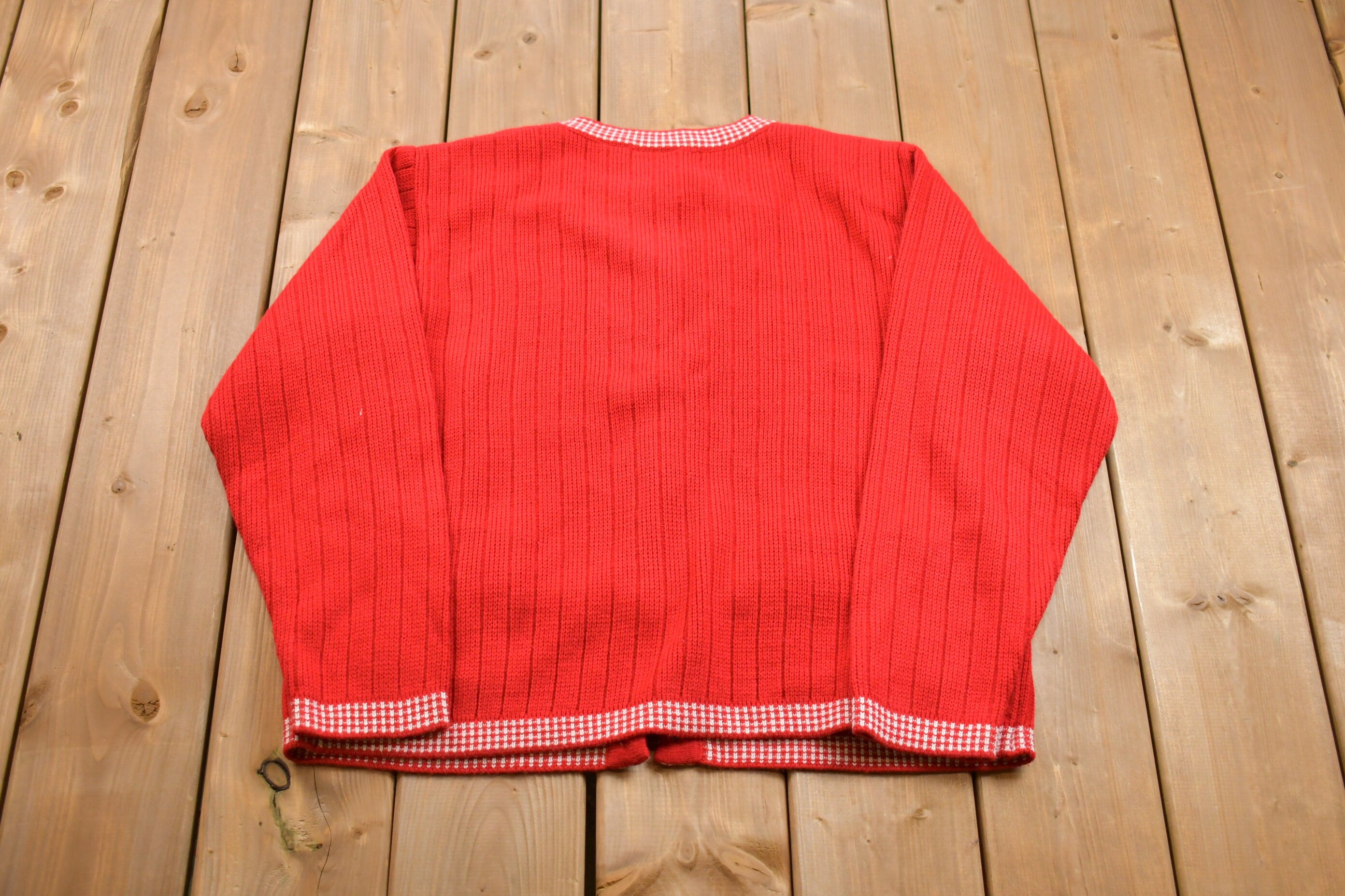 Vintage Knitted Button Up Sweater