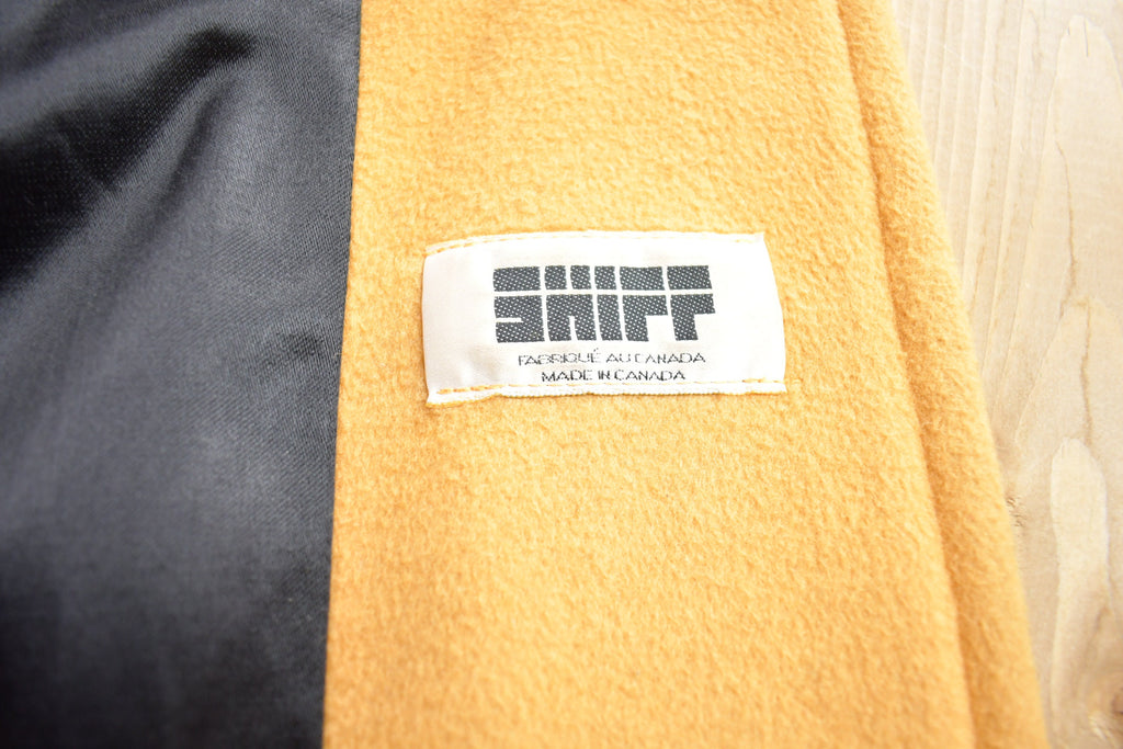 Vintage 1980s Shiff Wool Button Up Long Jacket Made In Canada