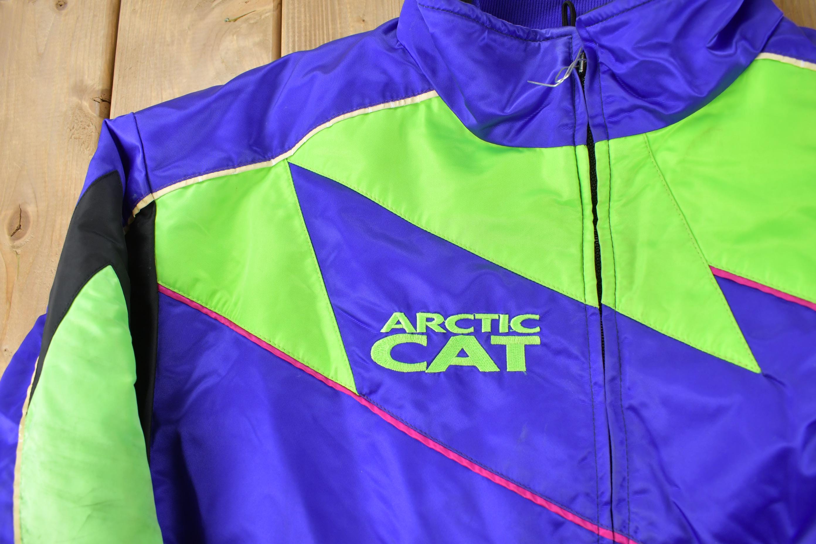 Vintage 1990s Arctic Cat Snowmobile Racing Jacket