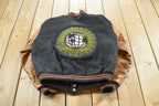 Vintage 1990s Golden Bear Leather Wool Varsity Microsoft Envision Summit World Tour Jacket Made In USA Mens M /