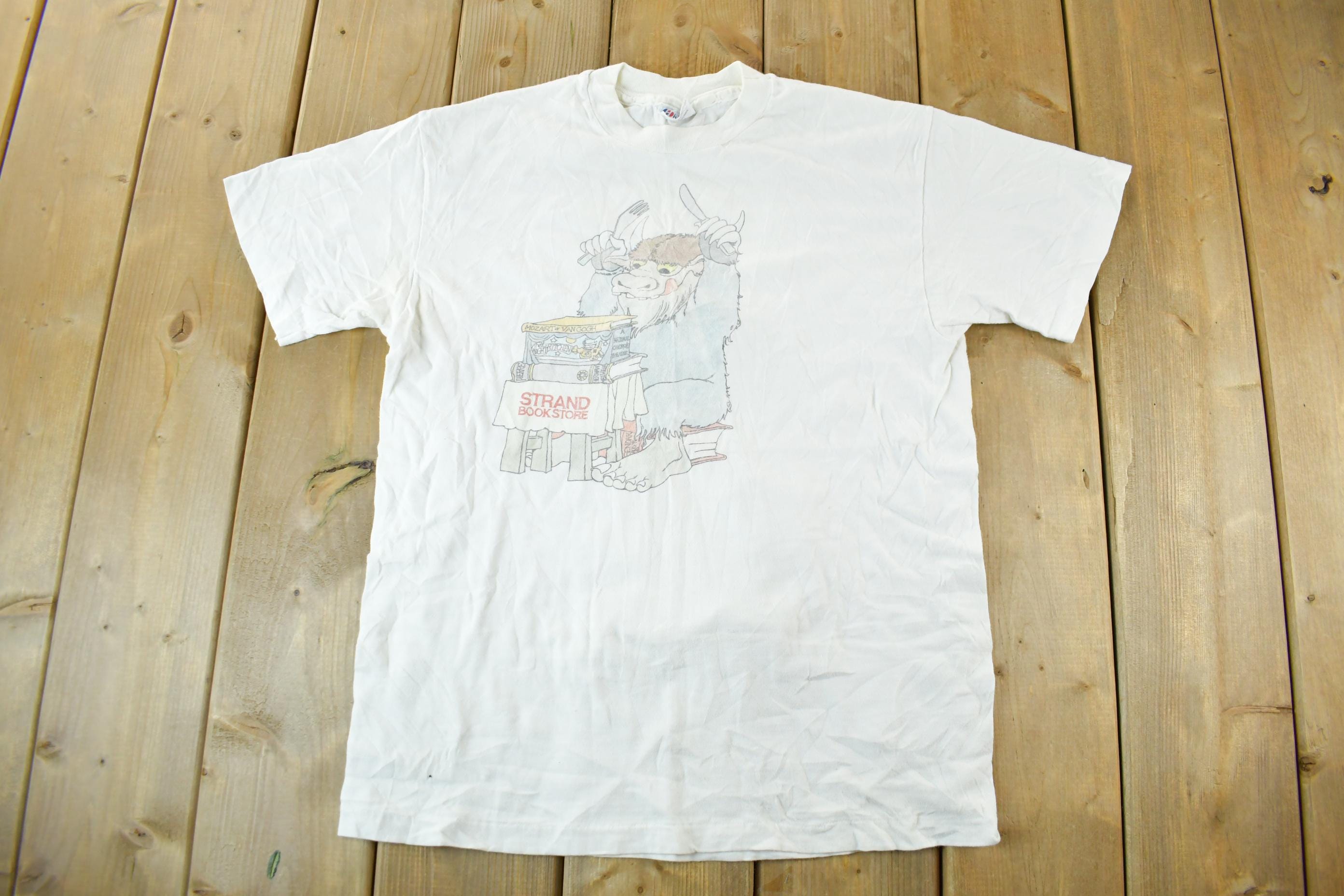 Vintage 1990s Maurice Sendak Author Art Graphic T-Shirt Men's Medium
