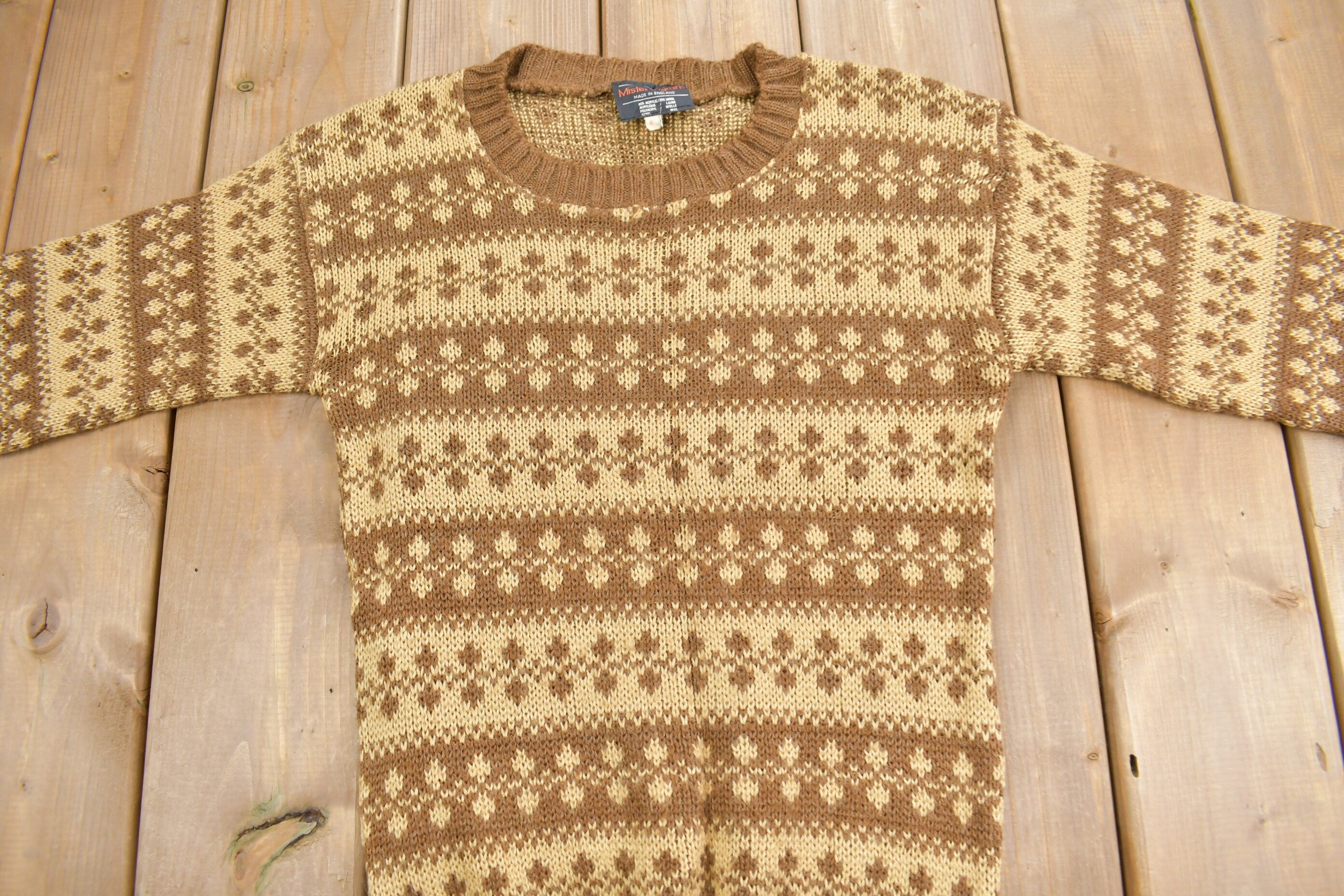 Vintage 1980s Mister Ingram Knit Crewneck Sweater