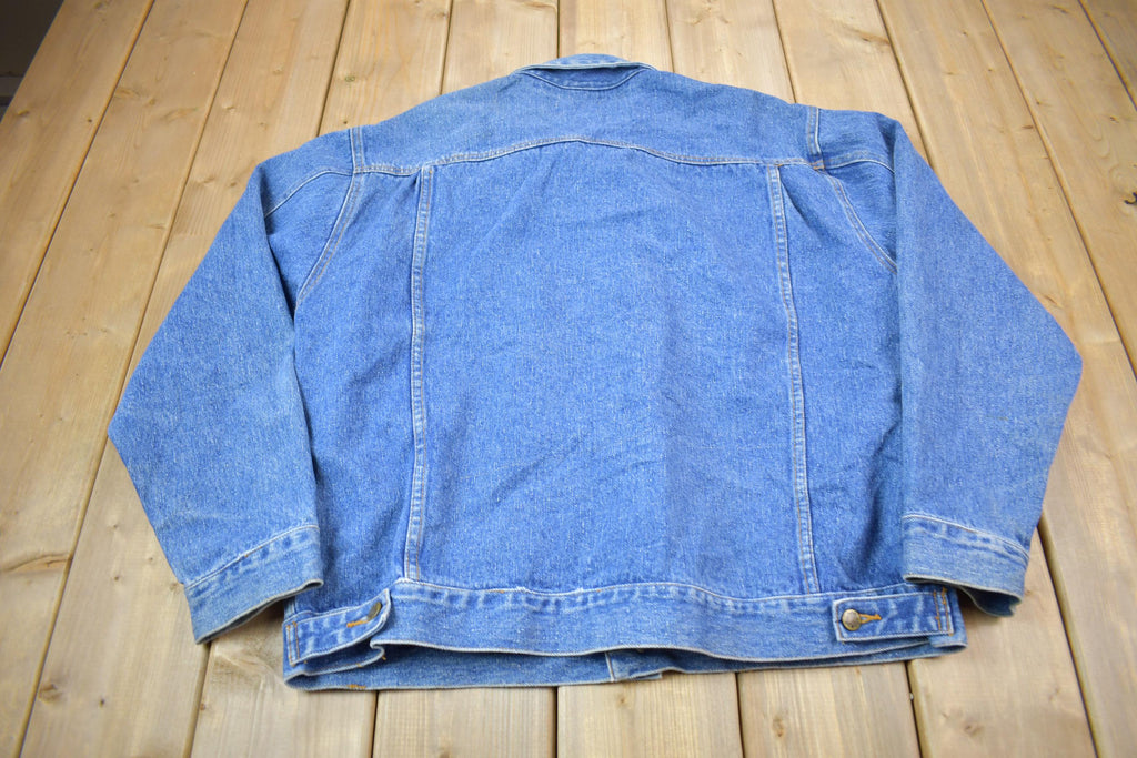 Vintage 1990s Denver Hayes Button Down Jean Jacket Size Large