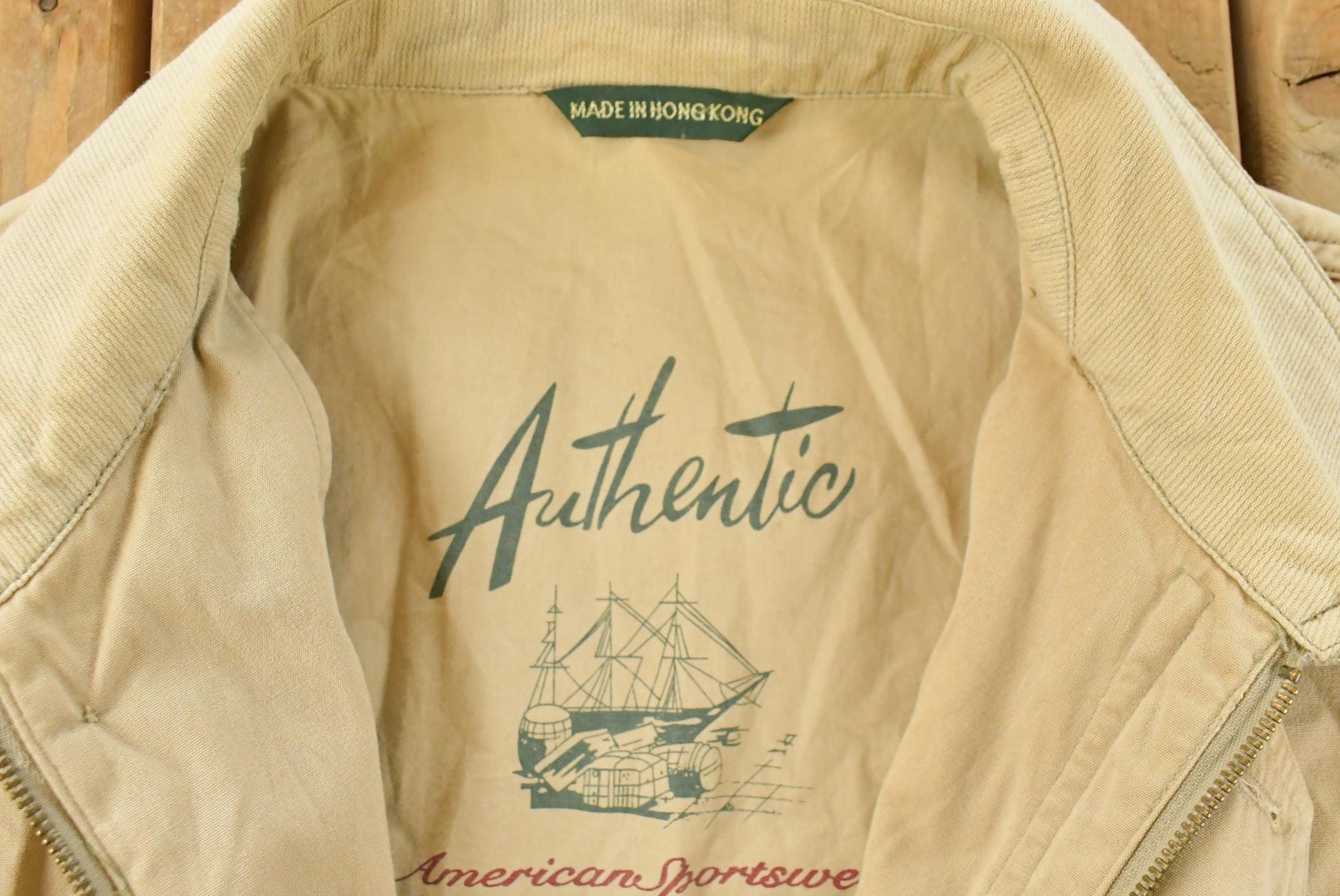 Vintage 1990s American Sportswear Chore Field Jacket Men's Medium / Streetwear / Light Jacket / Barn Coat / 90s Jacket