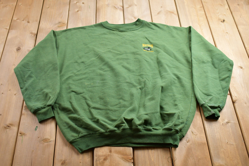 Vintage 1990s Northern Reflections Green Crewneck Sweatshirt