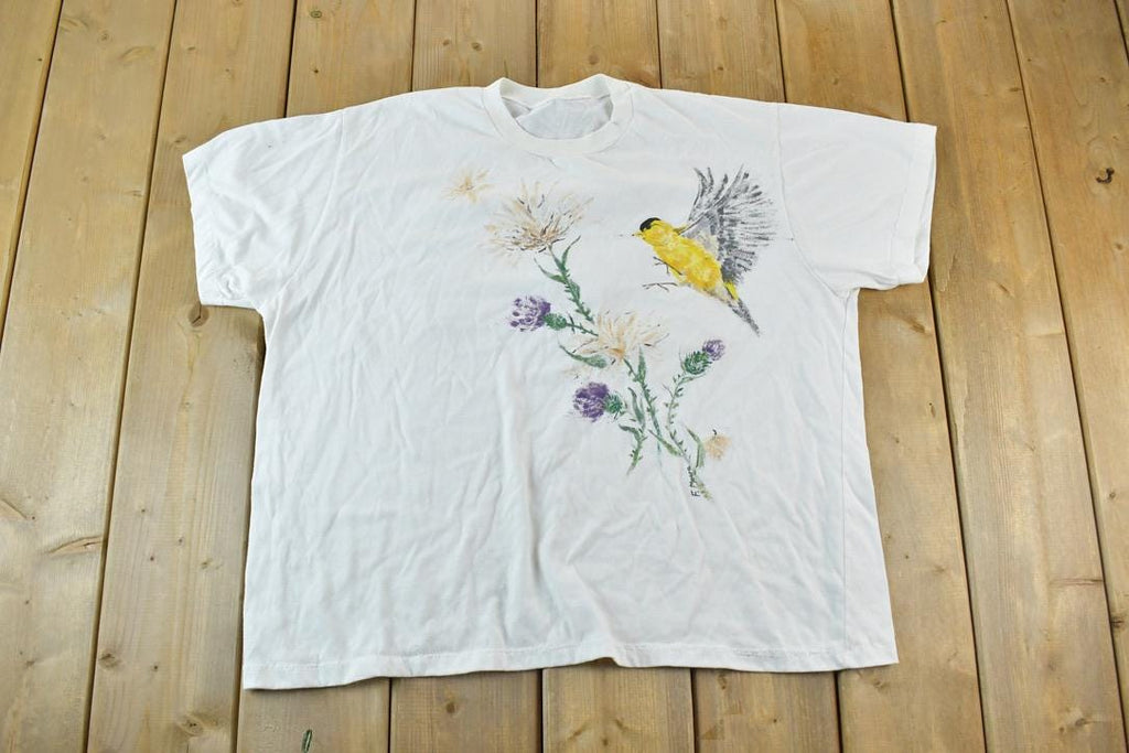 Vintage 1990s Yellowbird Souvenir Single Stitch Graphic Print T-Shirt