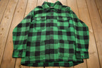 Vintage 1980s Regent Plaid Button Up Jacket
