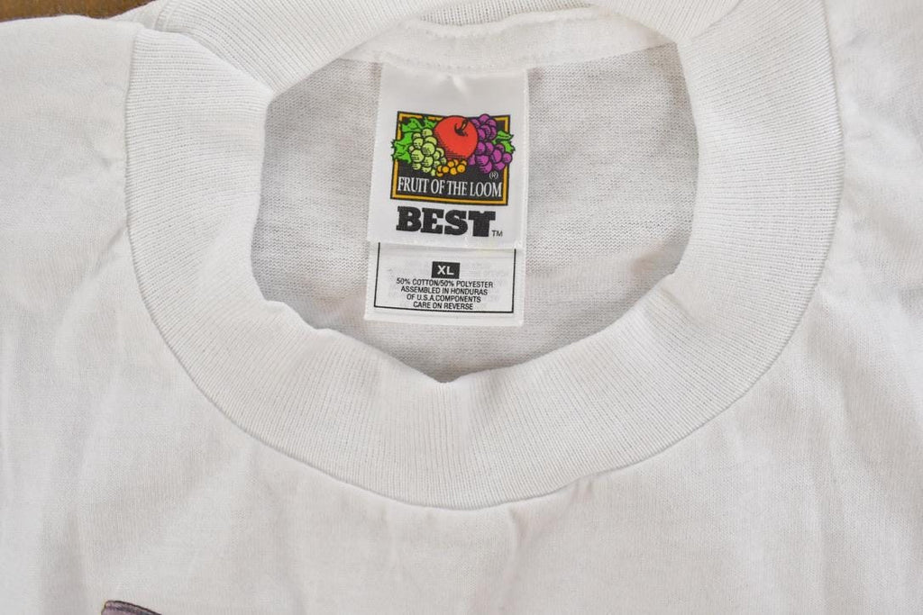 Vintage 1990s Hummingbird Floral Theme Graphic T-Shirt
