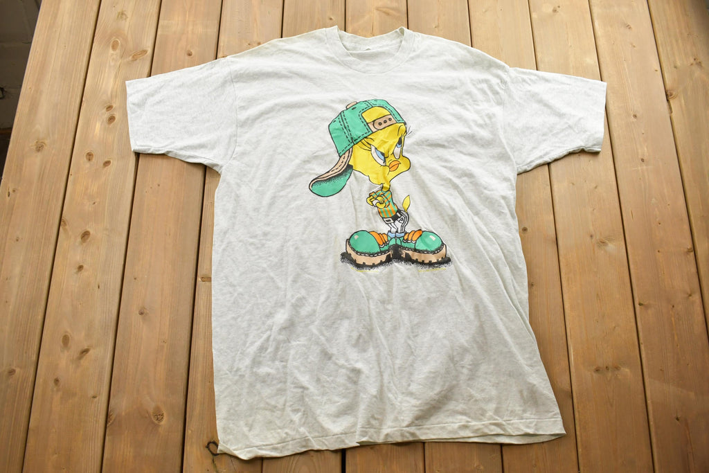 Vintage 1990s Tweety Bird Warner Brothers Cartoon Promo T-Shirt