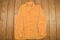 Vintage 1990s Orange Checkered Button Up Shirt