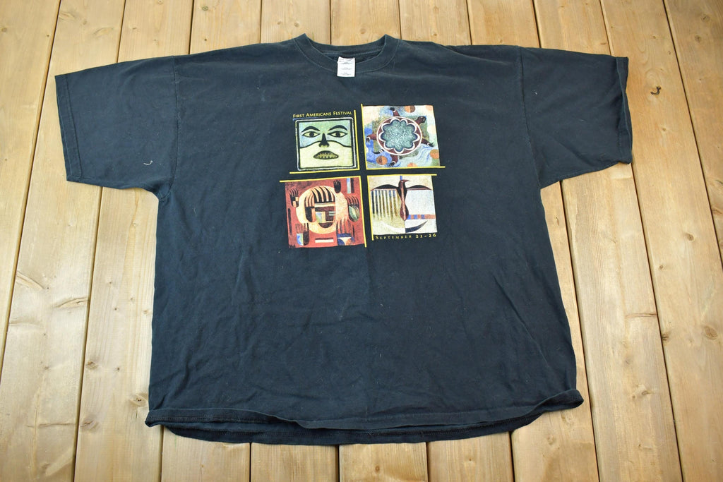 Vintage 1990s First Americans Festival Single Stitch T-Shirt