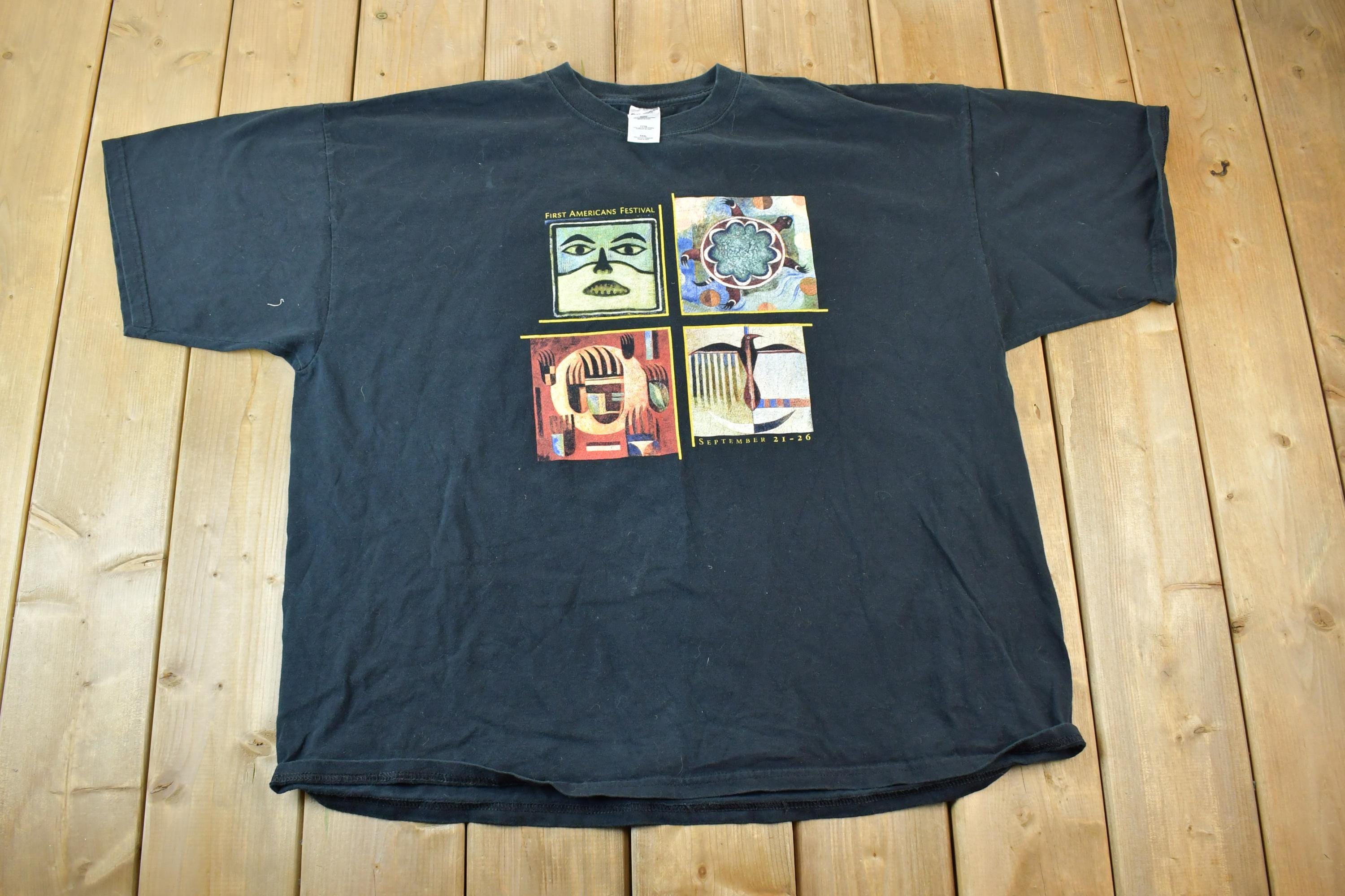 Vintage 1990s First Americans Festival Single Stitch T-Shirt