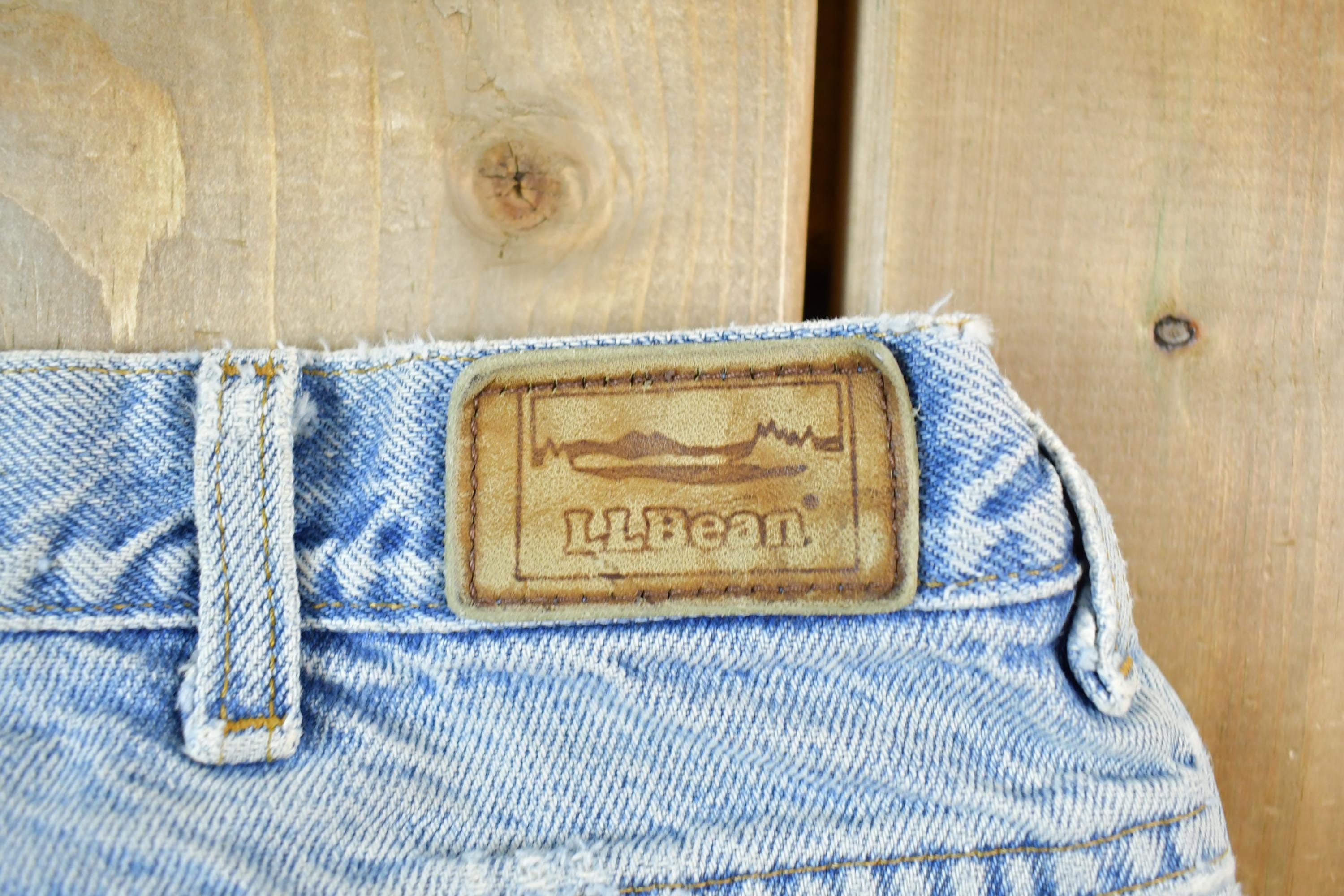 Vintage 1990s LL Bean Lined Denim Jeans Size 31 x 28