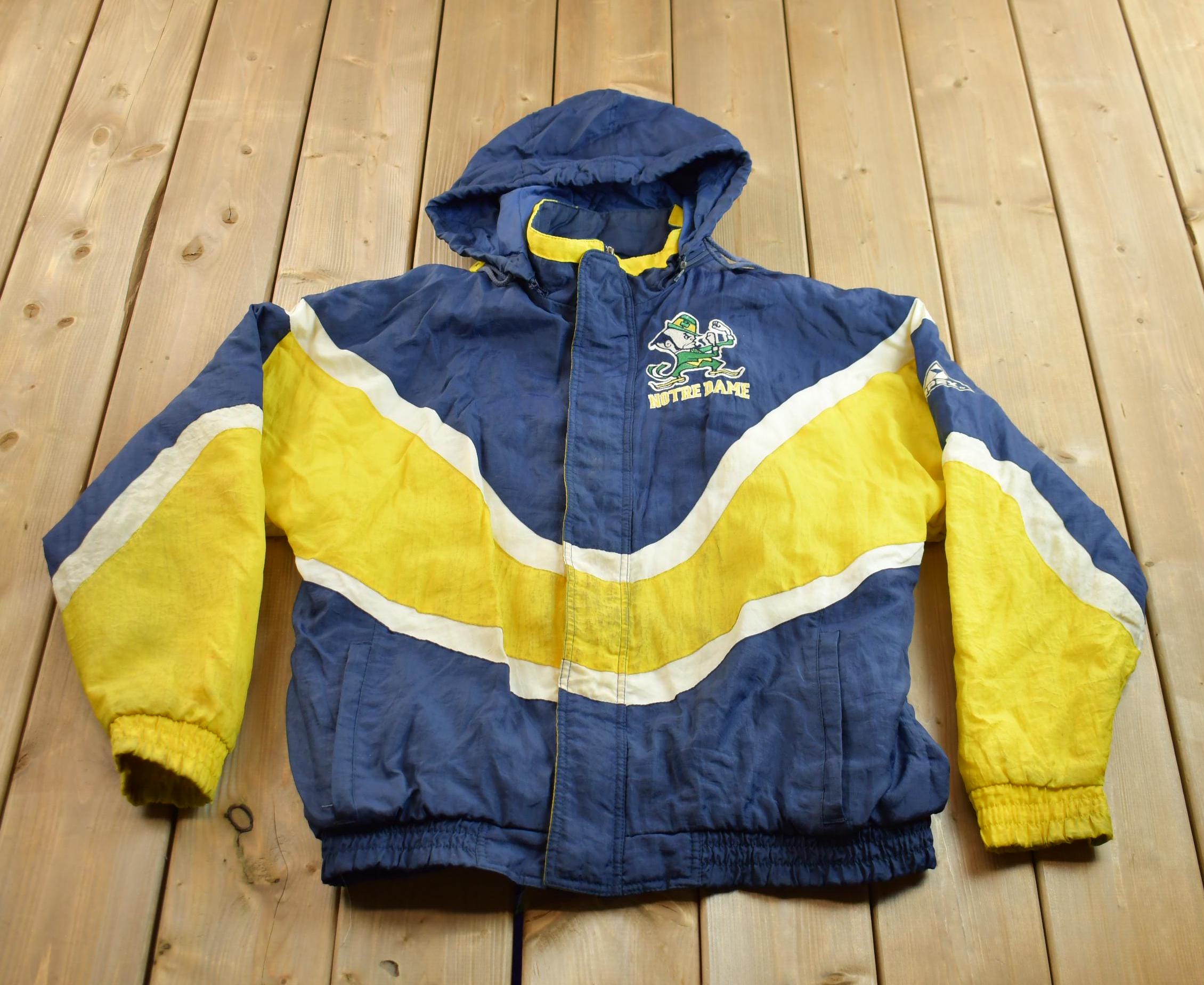 Vintage 1990s Apex One University of Notre Dame Fighting Irish Collegiate Puffer Jacket