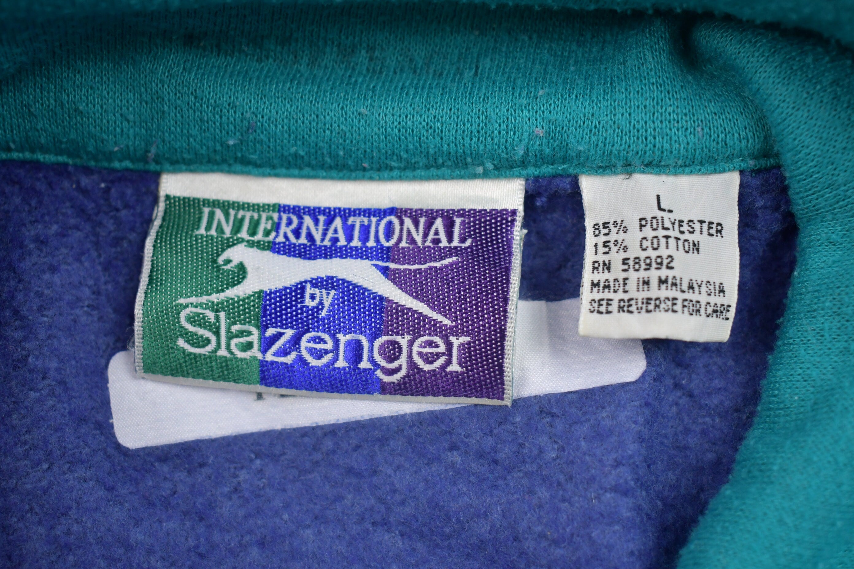 Vintage 1990s Slazenger Zip Up Sweatshirt