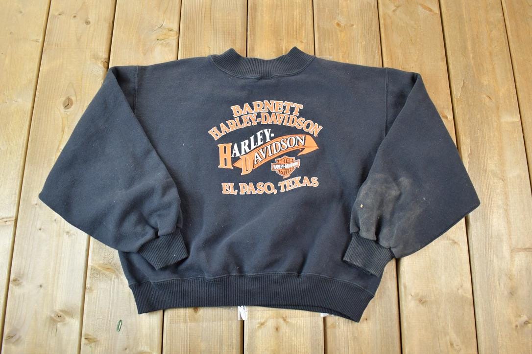 Vintage 1998 Harley Davidson Motorcycles Souvenir Crewneck Sweatshirt