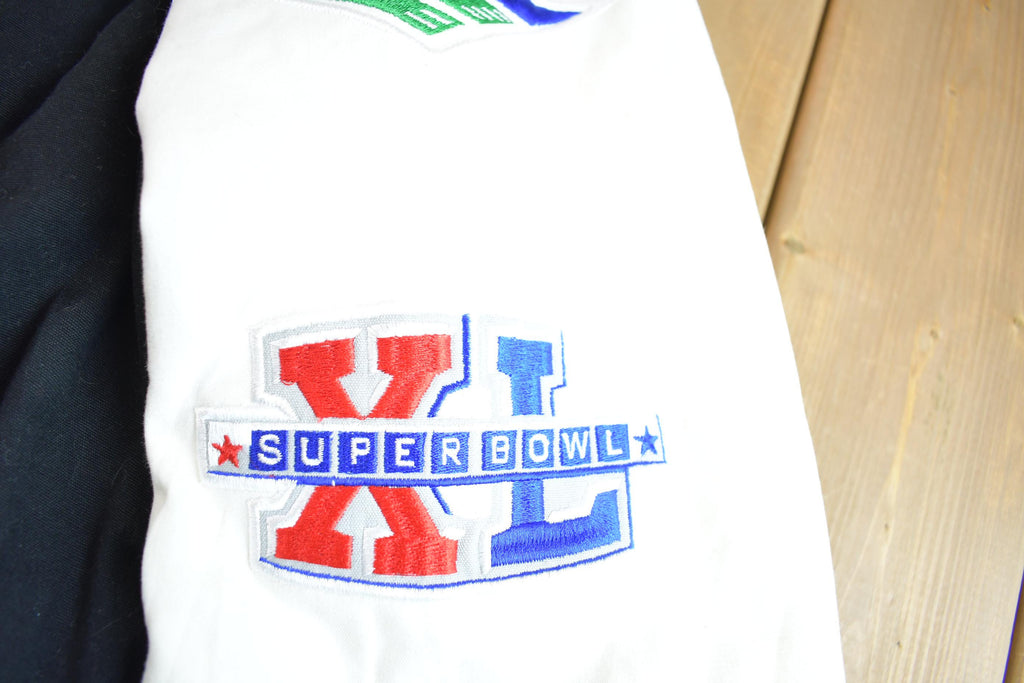 Vintage 2000s NFL Pittsburgh Steelers 6x Super Bowl Champion Embroidered Varsity Jacket Made In USA