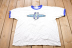 Vintage 1997 Speedo Volleyball Graphic Ringer T-Shirt