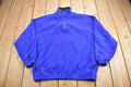 Vintage 1990s Blank Blue Fleece Sweater