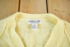 Vintage 1980s John Meyer Mohair Knit Cardigan Sweater Women's Small