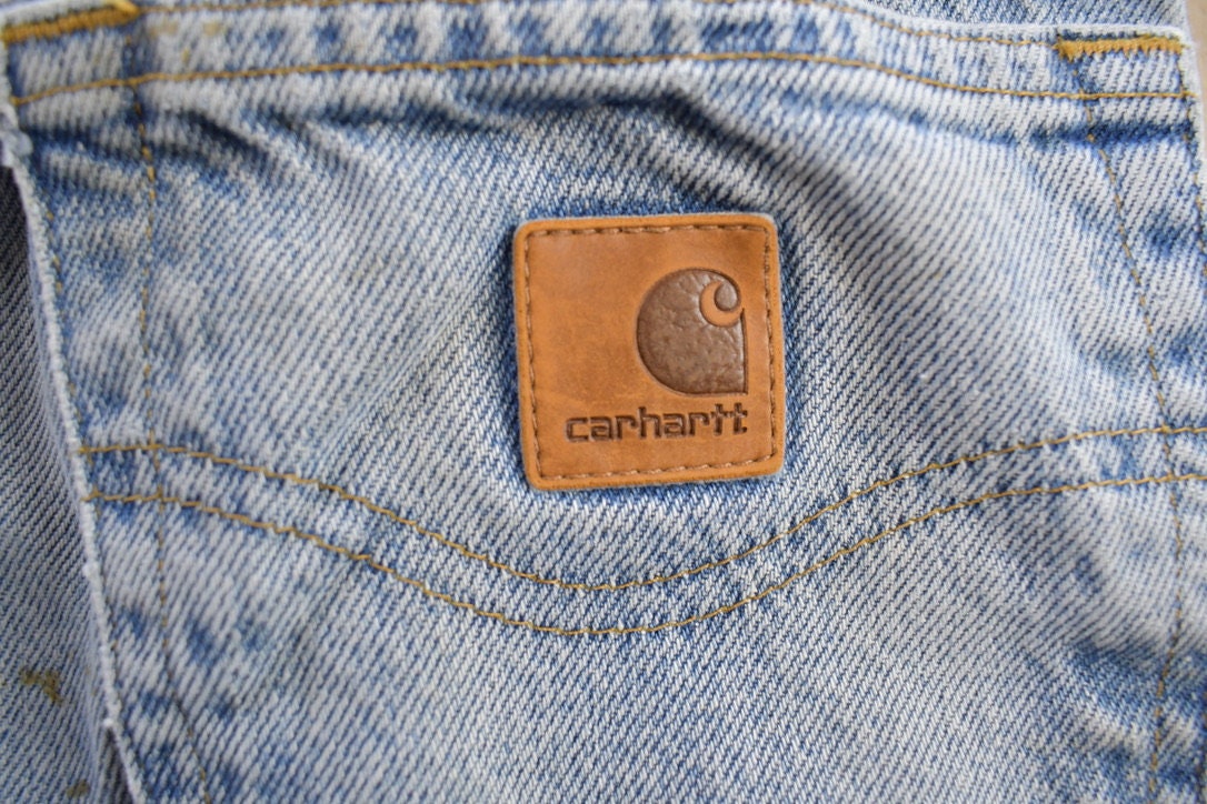 Vintage 1990s Carhartt Blue Jeans Size 30x30