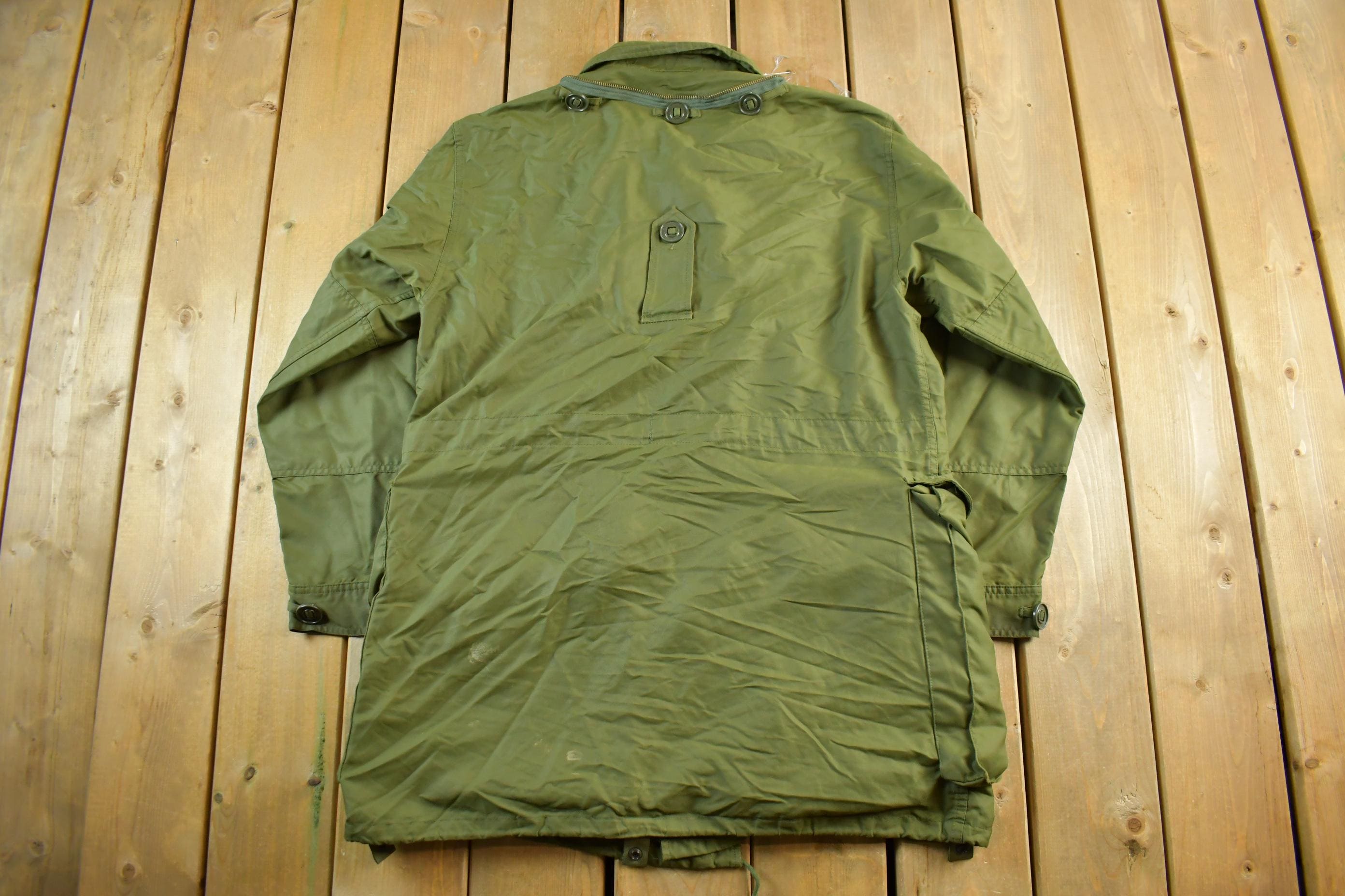 Vintage 1980s Canadian Army Military Field Jacket Men's Large