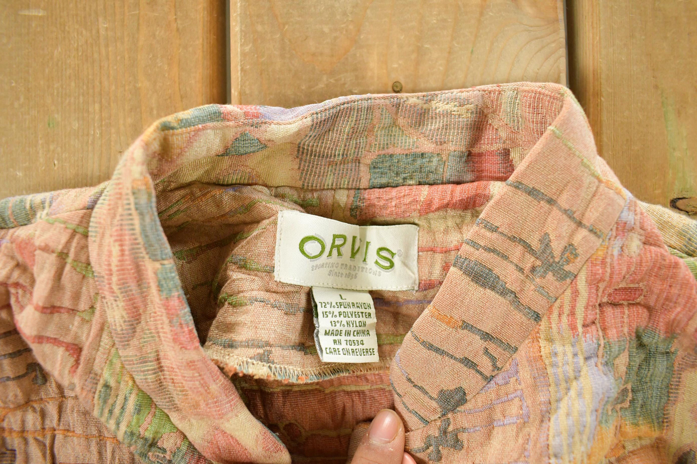 Vintage 1990s Orvis Tapestry Abstract Pattern Women's Small