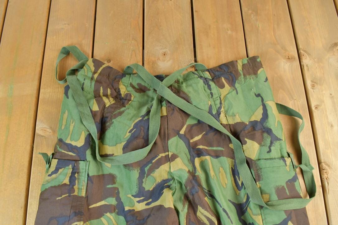 Vintage 1990s Army Camouflage Protector Suit Pants Size L