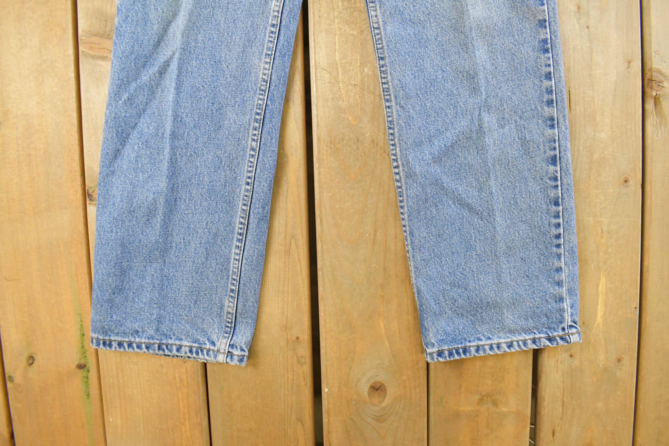 Vintage 1990s Levi's 516 Slim Straight Fit Denim Jeans Men's Size 34 x 29