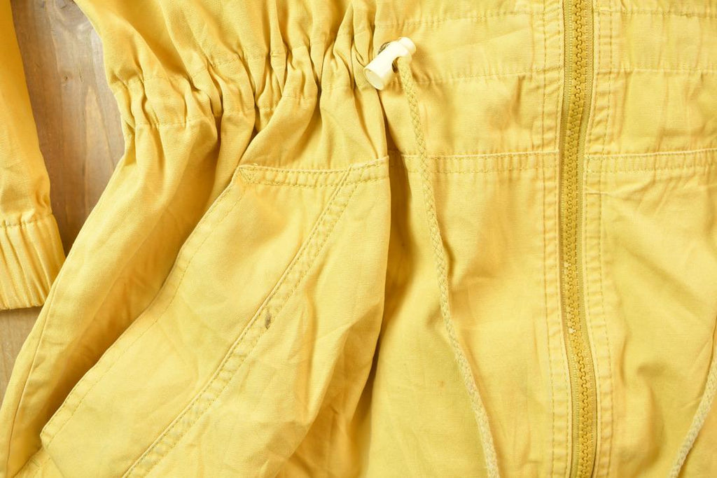 Vintage 1980s American Eagle Blank Yellow Windbreaker Jacket