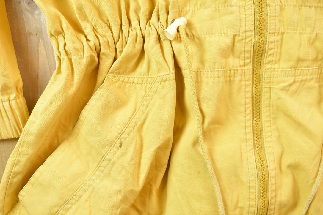 Vintage 1980s American Eagle Blank Yellow Windbreaker Jacket
