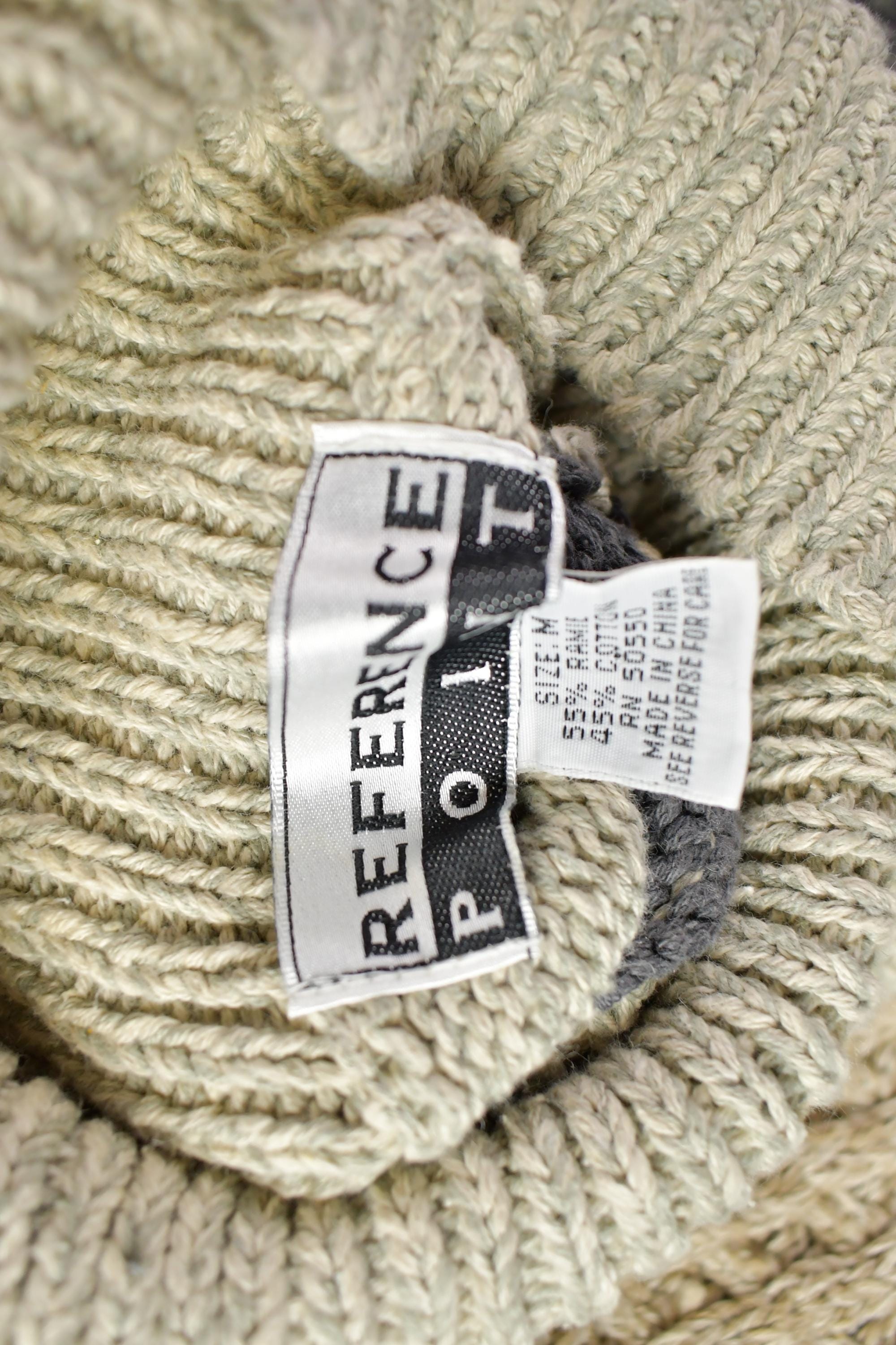 Vintage 1990s Reference Point Knit Turtleneck Sweater