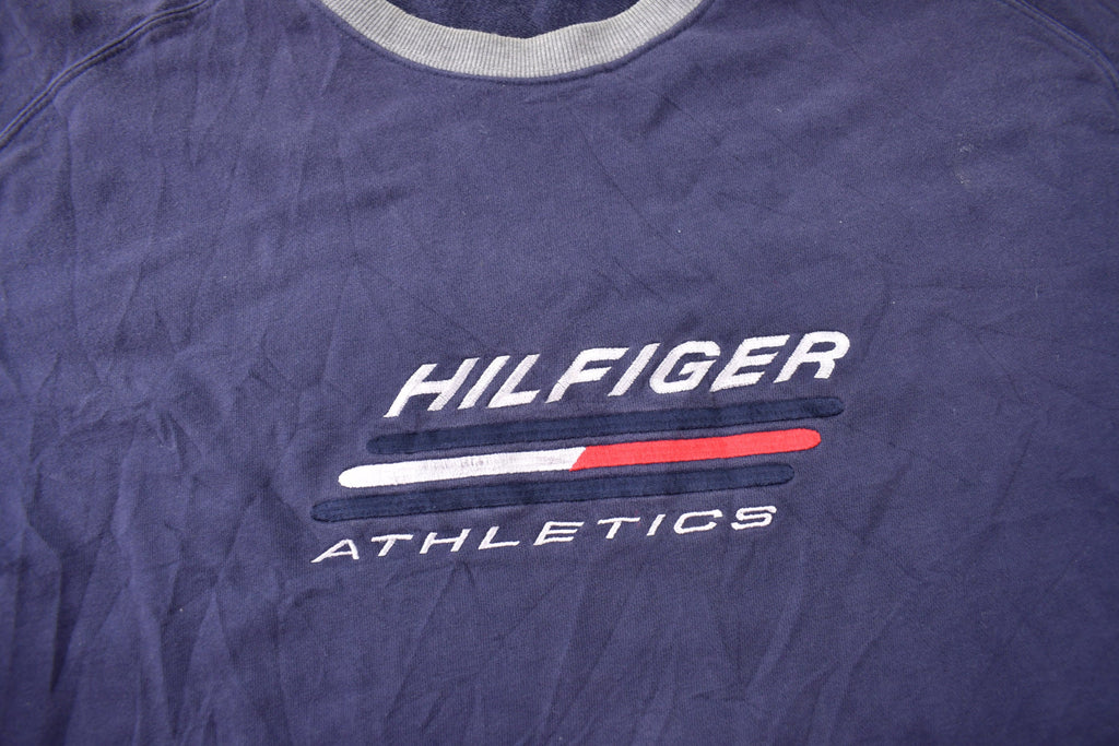 Vintage 1990s Hilfiger Athletics Embroidered Crewneck Sweatshirt Size XXL