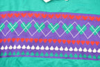 Vintage 1990s Lauren Brooke Heart Theme Collared Sweater