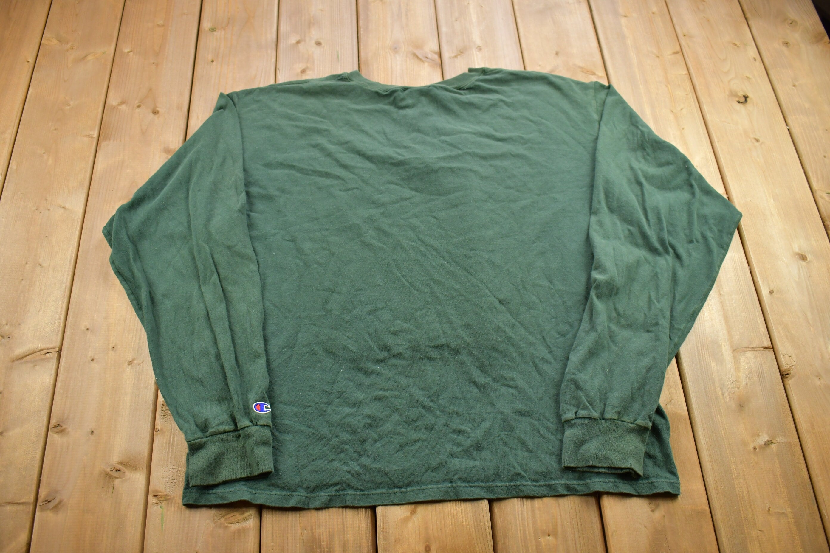 Vintage 1990s Green Quarter Button Champion Sweatshirt