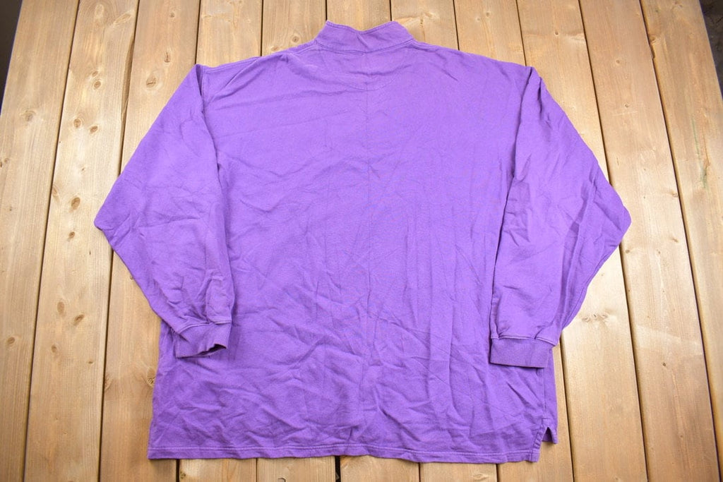 Vintage 1990s Eddie Bauer Quarter Zip Sweatshirt