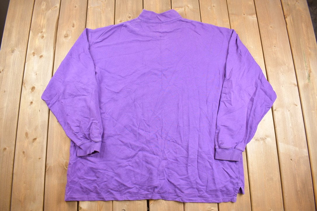 Vintage 1990s Eddie Bauer Quarter Zip Sweatshirt