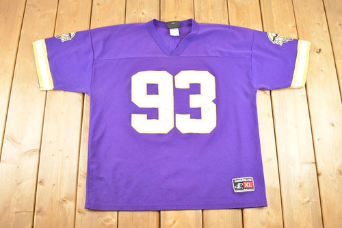 Vintage 1990's Minnesota Vikings John Randle NFL Jersey Shirt Men's XL / Football Fan Apparel / 1990s Sportswear / Single Stitch Tee